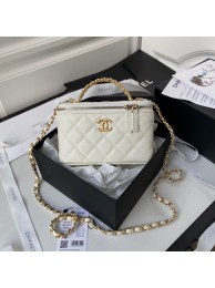 Replica CHANEL HANDBAG Gold-Tone Metal AP2805 WHITE HY18436Ac56