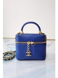 Replica Chanel Lambskin Crystal Calfskin & Gold-Tone Metal AS1889 blue HY4353ui32