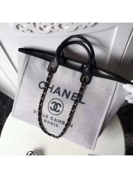 Replica Chanel Large Canvas Tote Shopping Bag CHA1679 Grey HY5938Hd81