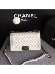 Replica Chanel LE BOY Shoulder Bag Sheepskin Leather A67086 white HY6500iu55