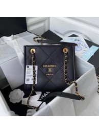 Replica Chanel leather Shoulder Bag AS2750 black HY22968ui32