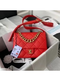 Replica Chanel leather Shoulder Bag AS2842 red HY186Ac56