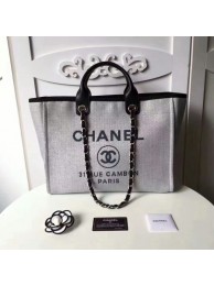 Replica Chanel Medium Original Canvas Leather Tote Shopping Bag 66941J HY21473TN94