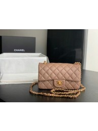 Replica Chanel MINI Flap Bag Original Sheepskin Leather 1116 Taupe HY13543BJ25