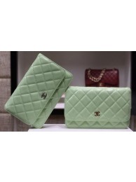Replica Chanel mini Flap Bag Patent Leather A33814C Green HY14552it96