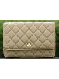 Replica Chanel mini Flap Bags Apricot Sheepskin Leather A33814 Gold HY17604ls37