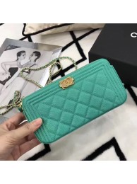 Replica Chanel mini Shoulder Bag Cannage Pattern A94452 Green HY25442nB47