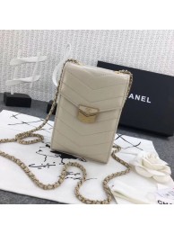 Replica Chanel Original Clutch with Chain A81226 Calfskin & Gold-Tone Metal A81226 off-white HY12824Jw87