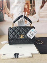 Replica Chanel Original Lather Flap Bag AS2044 black HY14164UD97