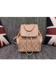 Replica Chanel Original Leather Backpack CHA2590 Apricot HY16763ui32