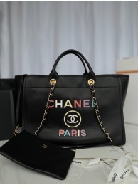 Replica Chanel Original Leather Shopping Bag 66941 black HY6668Hd81
