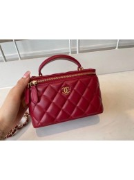 Replica Chanel Original Small classic chain box handbag AP2199 red HY10535Fi42
