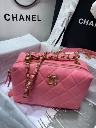 Replica Chanel Sheepskin AS1267 Gold-Tone Metal pink HY23933Ix66