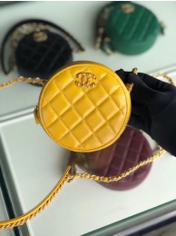 Replica CHANEL Sheepskin Chain packet A0725 yellow HY9539Jw87