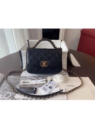 Replica Chanel Shoulder Bag Original Leather Black 63593 Gold HY7972Xe44