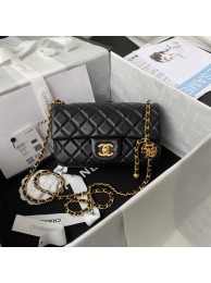 Replica Chanel small Flap Bag Original Sheepskin Leather AS1787 black HY16702XB19