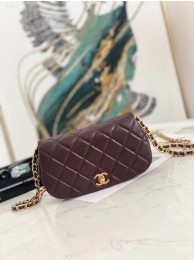Replica Chanel Small Flap Shoulder Bag Original leather AP2358 Wine HY11036hD86