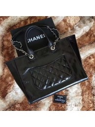 Replica Chanel Tote Shopping Bag Original Leather A68046 Black HY1068ui32
