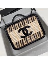 Replica Chanel Vanity Case Original Weave A93343 black HY25845iu55