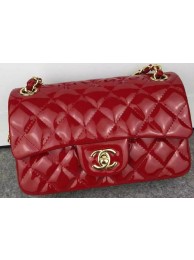 Replica Cheap Chanel 2.55 Series Double Flap Bag Burgundy Original Patent Leather CF7024 Gold HY8141QC68