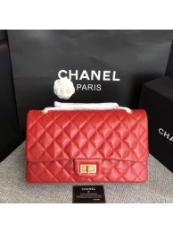 Replica Cheap Chanel Flap Shoulder Bag Red Original Calfskin Leather 277 Gold HY3832Mq48