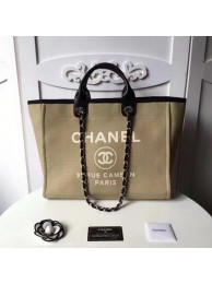 Replica Cheap Chanel Large Canvas Tote Shopping Bag CHA1679 Apricot HY6387Mq48