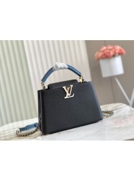 Replica Cheap Louis Vuitton CAPUCINES BB M59653 Black HY14782Mq48