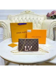 Replica Cheap Louis vuitton Damier Ebene Canvas DOUBLE ZIP POCHETTE M80084 HY5586QC68