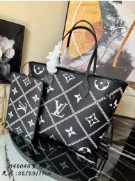 Replica Cheap Louis Vuitton NEVERFULL MM M46040 black HY24272Mq48