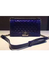 Replica Designer Boy Chanel Flap Shoulder Bag Sheepskin Leather A67189 Royal HY10251Bb80