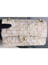 Replica Designer Chanel 2.55 Series Flap Bag Original Fabric A1025 Apricot HY14996Bb80