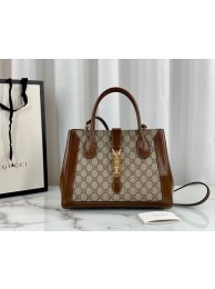 Replica Designer Gucci Jackie 1961 medium tote bag 649016 brown HY22296Bb80