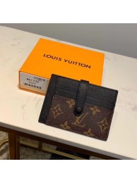 Replica Designer Louis Vuitton Monogram Canvas Card Holder M61730 Black HY18646Bb80