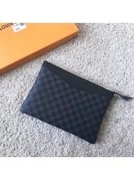 Replica Designer Louis vuitton original Damier Graphite Canvas DAILY POUCH M62048 HY9156Bb80
