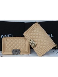Replica Fashion Boy Chanel mini Flap Bag Original Sheepskin A67085 Apricot HY11993HM85