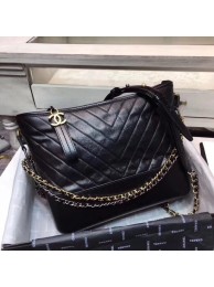 Replica Fashion CHANEL GABRIELLE Original leather Hobo Bag A93842 black HY26981yI43