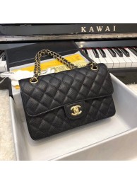 Replica Fashion Chanel Original Caviar Leather Classic Flap Bag A28601 Black HY14005aG44