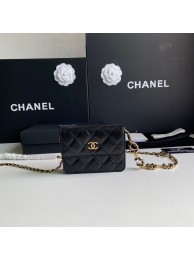 Replica Fashion Chanel WOC Belt Bag Original Caviar Leather 2306 Black HY2161yI43