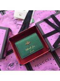 Replica Fashion Gucci Animalier Card Case 460185 Green HY2503HM85