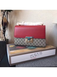 Replica Fashion Gucci Padlock Medium GG Shoulder Bag 409486A Red HY8708HM85