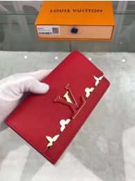 Replica Fashion Louis Vuitton CRUISE 2017 CAPUCINES WALLET M64551 Red HY24791yI43