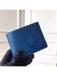 Replica Fashion Louis Vuitton EPI leather Wallet 63514 blue HY5788HM85