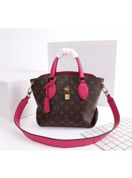 Replica Fashion Louis Vuitton Monogram Canvas FLOWER ZIPPED TOTE BB M44350 rose HY8001yI43