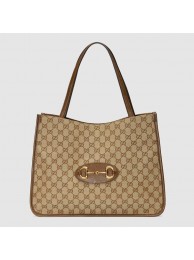 Replica Gucci 1955 Horsebit tote bag 623694 Brown HY3957Xe44