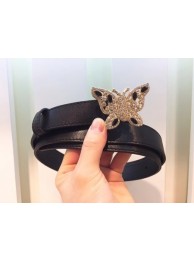 Replica Gucci 25MM Leather Belt 414519 Black HY4223Ix66