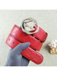 Replica Gucci 38mm Leather Belt GG57098 Red HY1755iu55