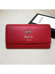 Replica Gucci Animalier Continental Wallet 454070 Red HY15733BJ25
