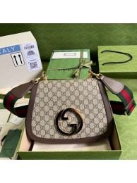 Replica Gucci Blondie medium shoulder bag 699210 Brown HY12083BJ25