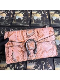 Replica Gucci Dionysus small snakeskin shoulder bag 400249 pink HY8496Kg43