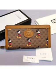 Replica Gucci Disney x zip around wallet 602532 brown HY3968zR45